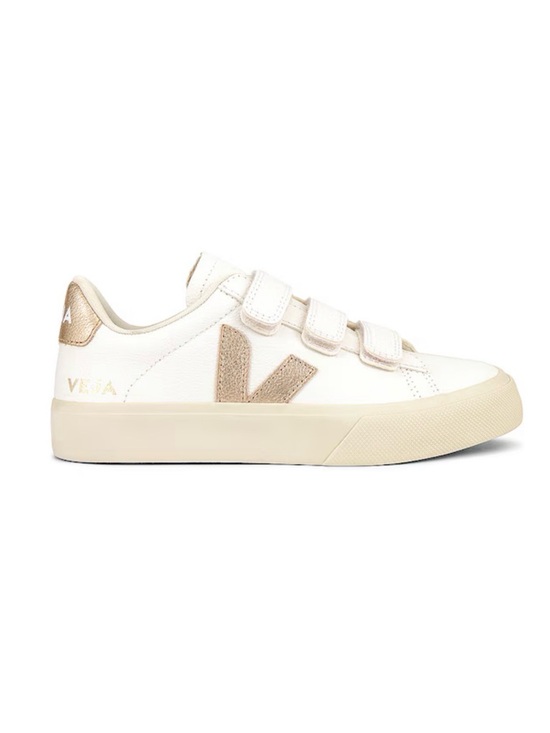 Veja Shoes - VEJA Recife Leather Sneakers in White/Platine